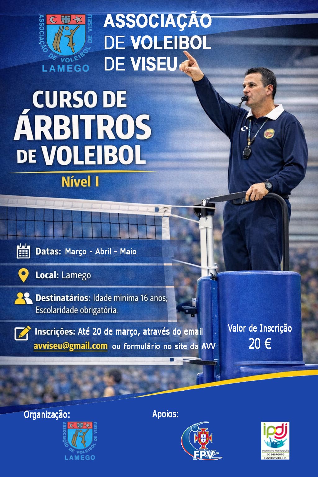 Curso de Árbitros de Voleibol - Nível I
